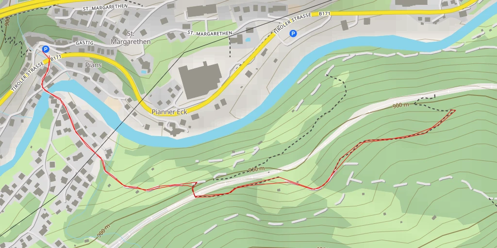 Map of the trail for Gurnau