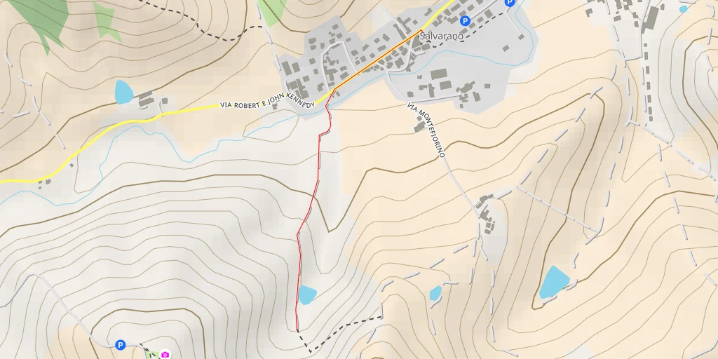 Map of the trail for AI - Cerreto - Quattro Castella