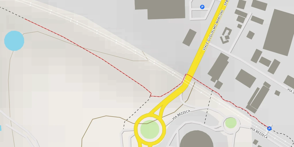 Map of the trail for Località Monte Mario