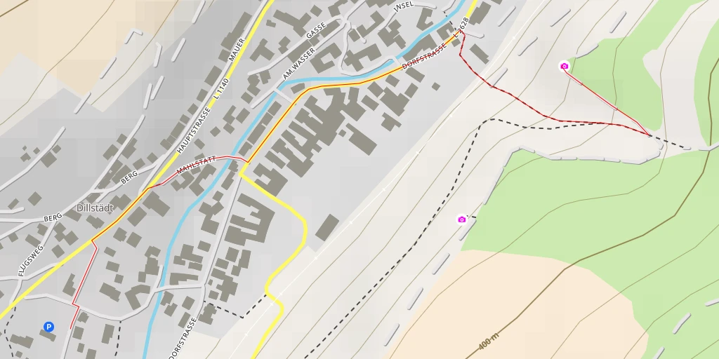 Map of the trail for AI - Dillstädt