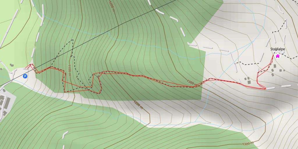 Map of the trail for Stablalpe