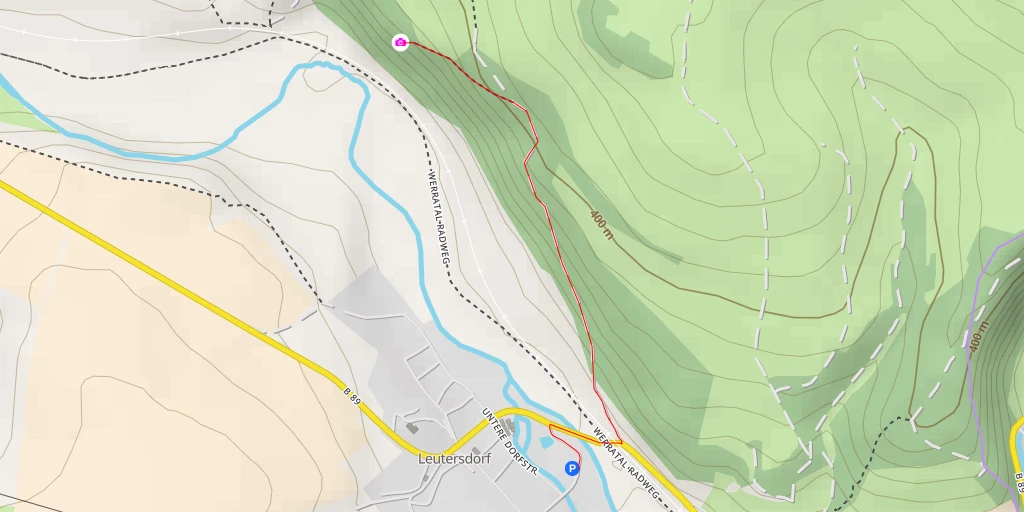 Map of the trail for AI - Südthüringens schönste Aussichten - Henfstädt