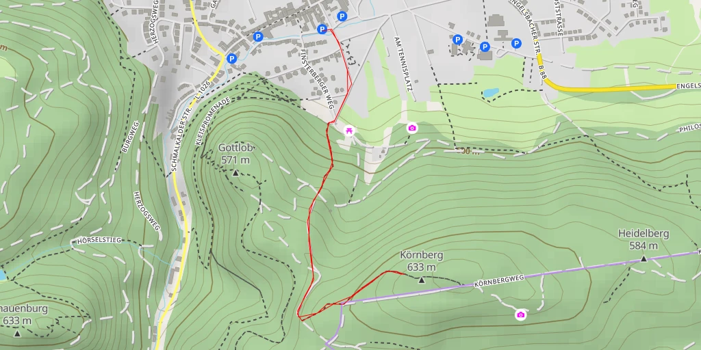 Map of the trail for AI - Adolphsblick