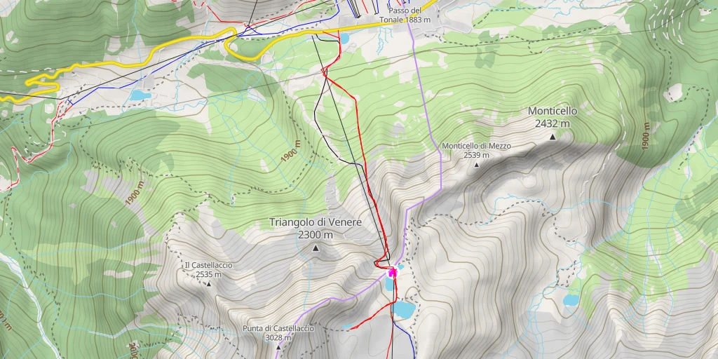 Map of the trail for Sentiero dei Fiori