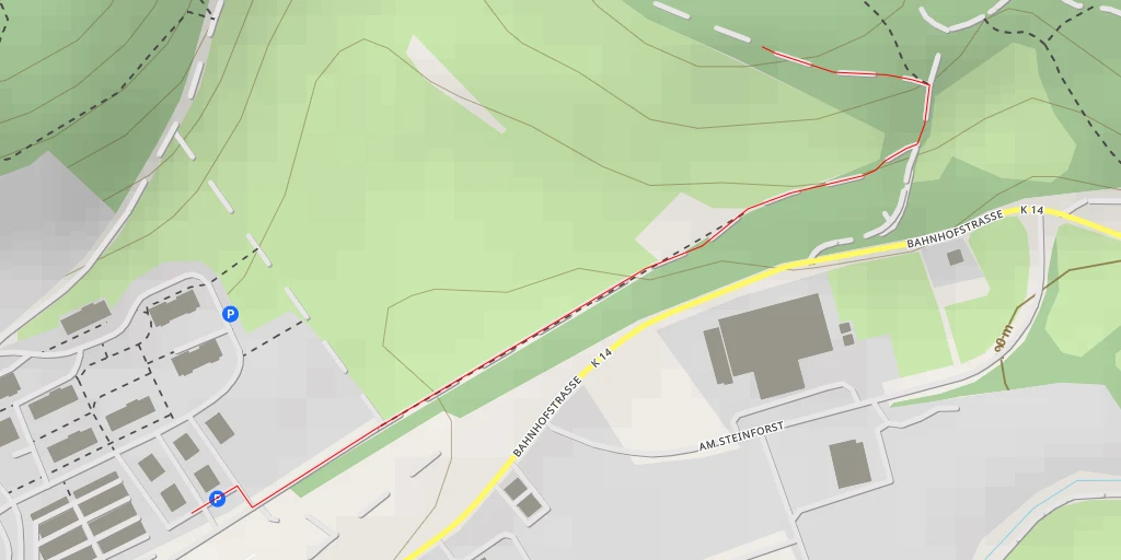Map of the trail for AI - Zozmanns-Ruh - Friedrichroda