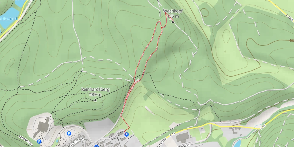 Map of the trail for AI - Wachkopf