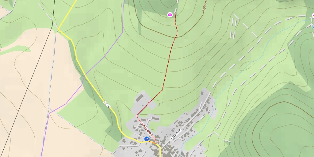 Map of the trail for AI - Am Windberg