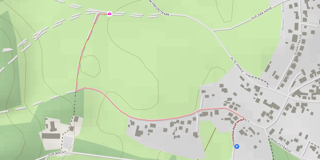 Map of the trail for AI - Am Freizeitpark - Friedrichroda