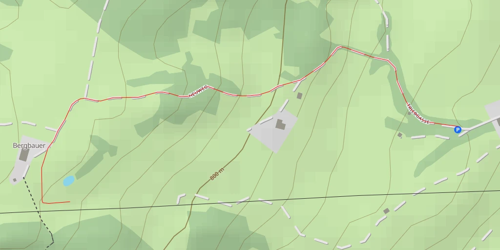 Map of the trail for Heuweg