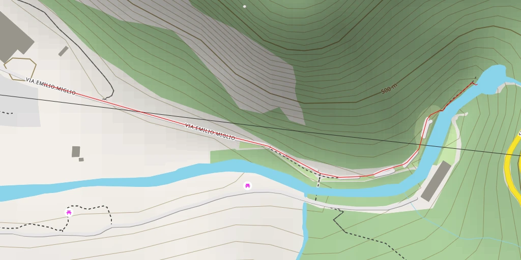 Map of the trail for Via Emilio Miglio