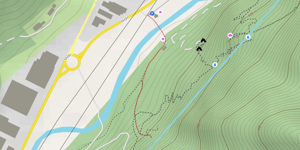 Carte de l'itinéraire :  SS237