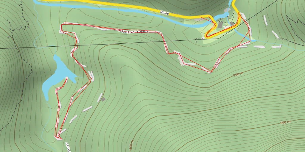 Map of the trail for Strada Val Lorina - Strada Val Lorina