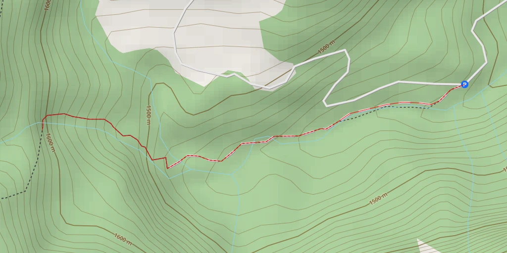 Map of the trail for Cascata della Cravatta