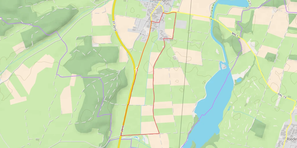 Map of the trail for St 2015 - St 2015