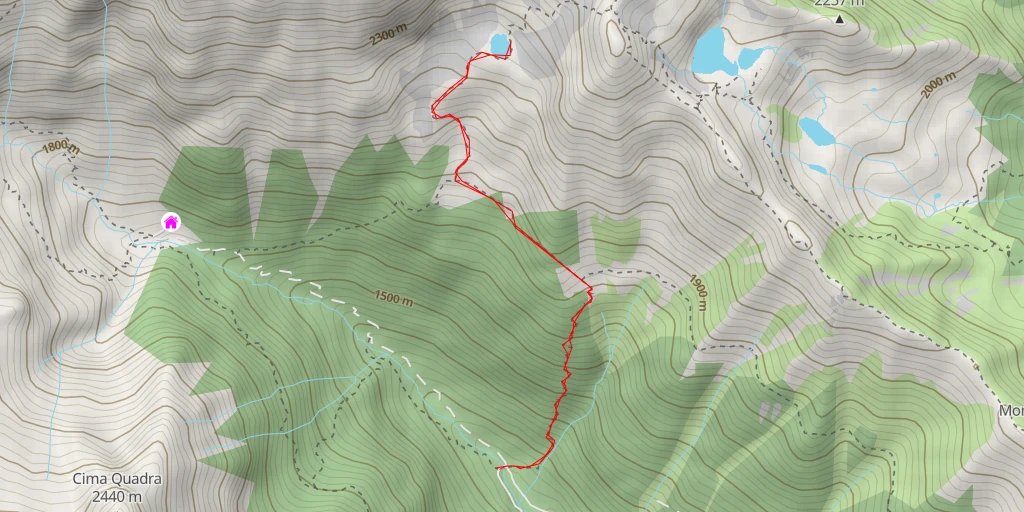 Carte de l'itinéraire :  Laghisol