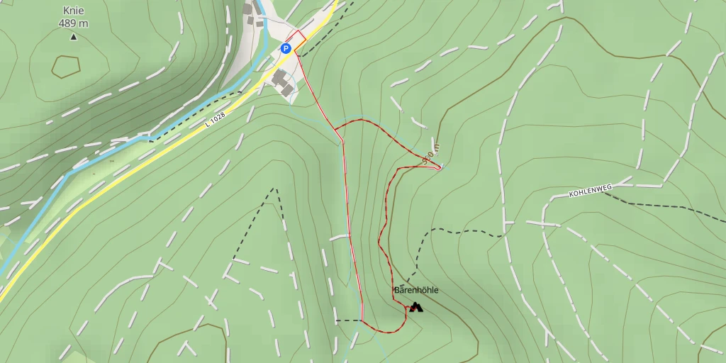 Map of the trail for AI - Bärenhöhle