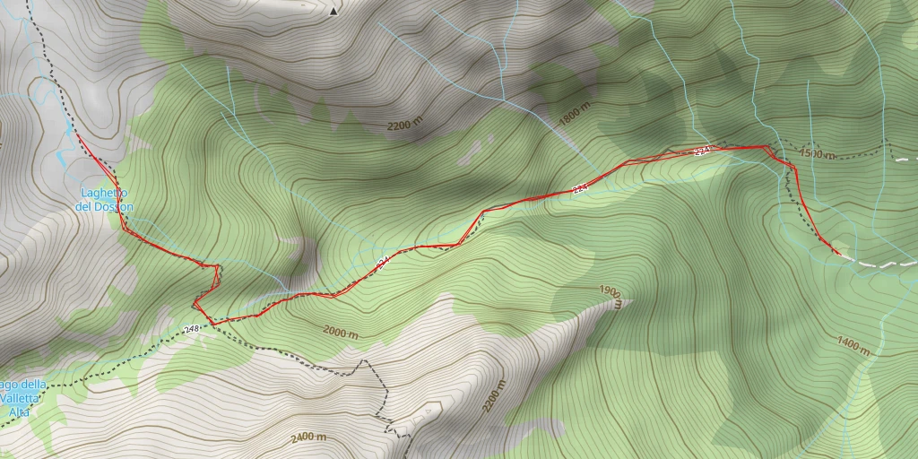 Map of the trail for Sinter dal Quatordas