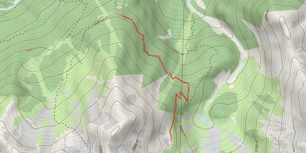 Carte de l'itinéraire :  Strada forestale Carbonere