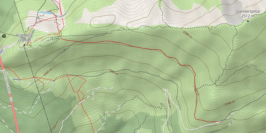 Map of the trail for Bettlersteig - Bettlersteig