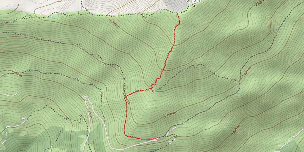 Map of the trail for Piller Kreuz