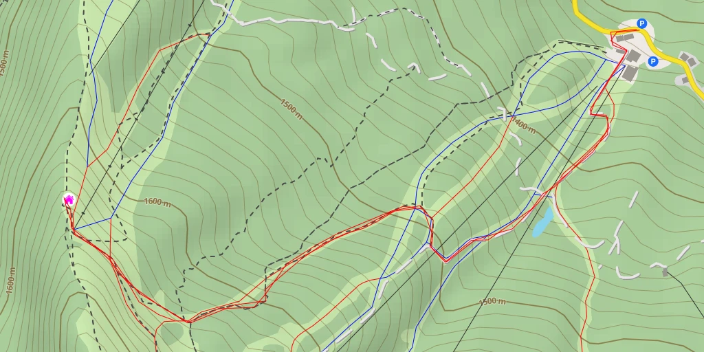 Map of the trail for AI - Rifugio Pulicchio