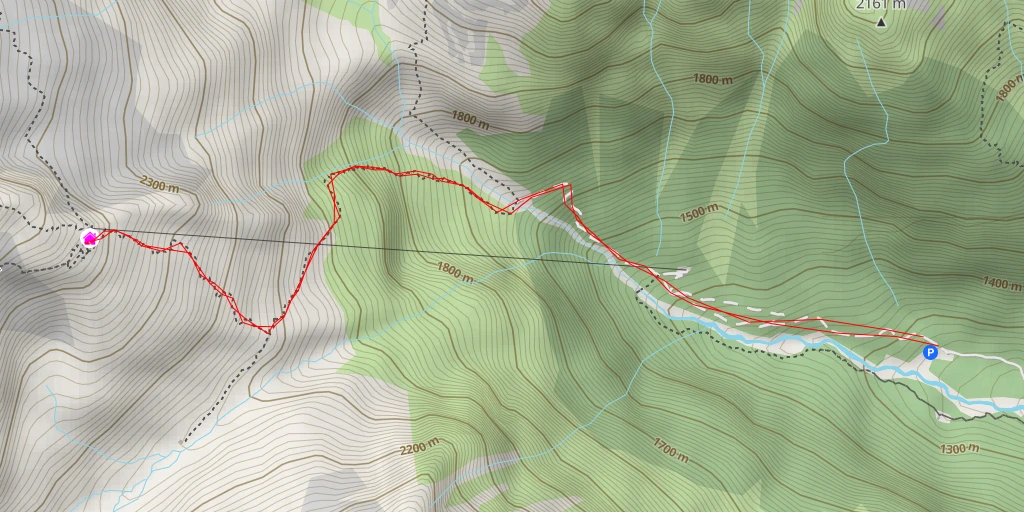 Carte de l'itinéraire :  Rifugio Carè Alto