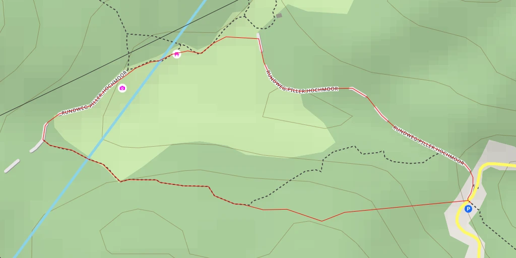 Map of the trail for Aussichtsturm