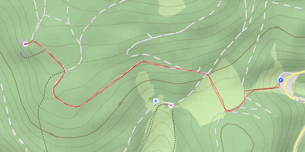 Map of the trail for AI - Heinrichsbacher Stein