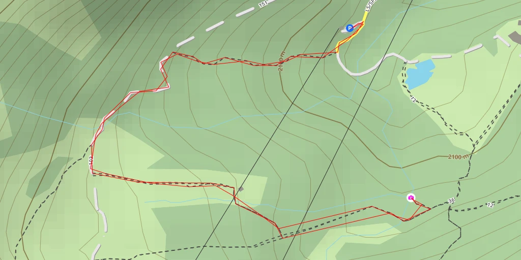 Map of the trail for Kelle in der Klamm