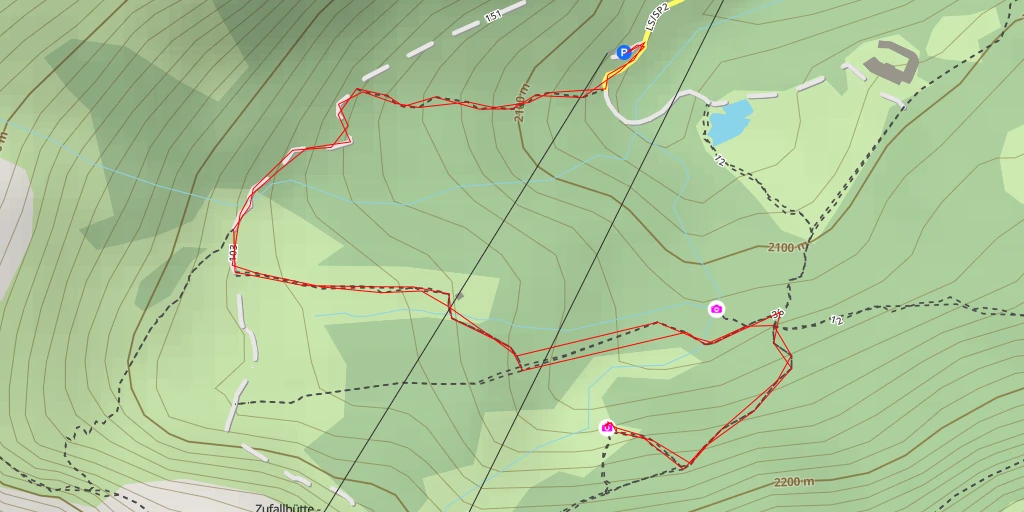 Map of the trail for Panoramasichel - Falce Panoramica