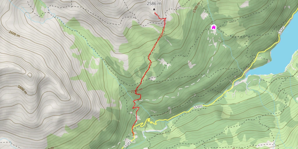 Carte de l'itinéraire :  Pederköpfl