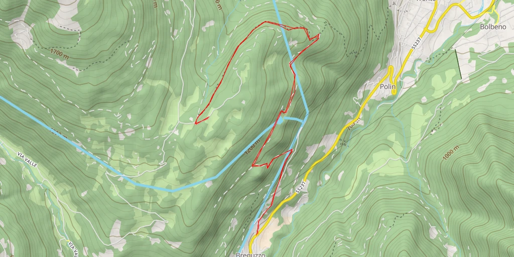 Carte de l'itinéraire :  