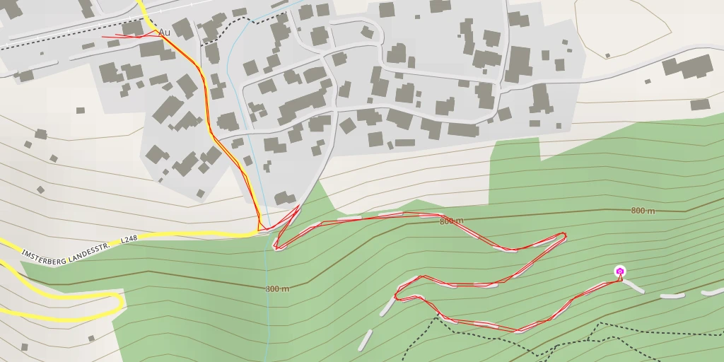 Map of the trail for Imsterberg Landesstraße