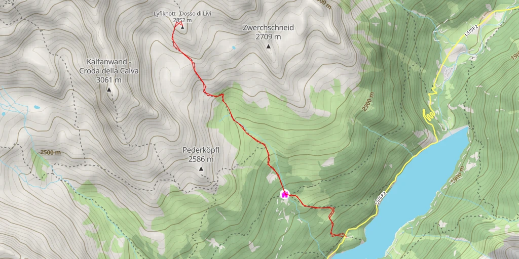 Map of the trail for Lyfiknott - Dosso di Livi