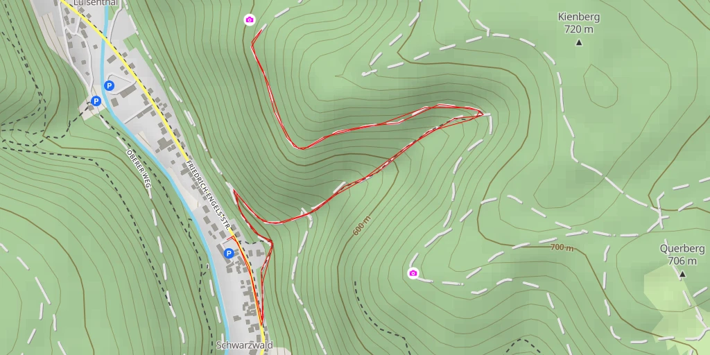 Map of the trail for AI - Adlerfelsen
