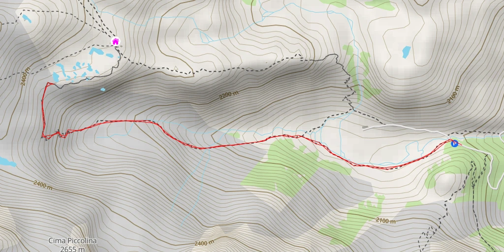 Map of the trail for Sintér da la Travarsèra