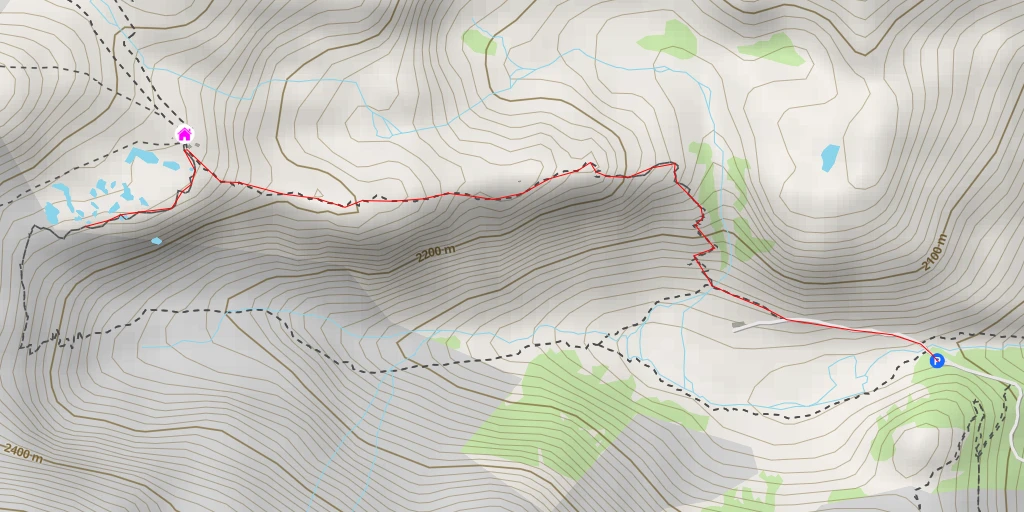 Map of the trail for Sintér da la Travarsèra