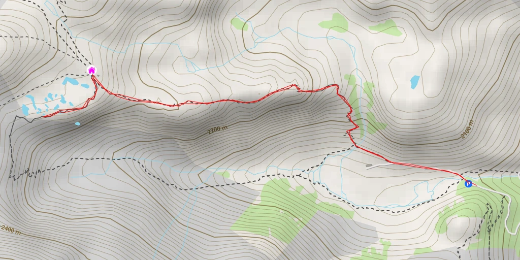 Map of the trail for Sintér da la Travarsèra