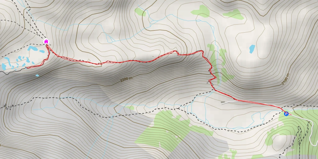 Map of the trail for Sintér da la Travarsèra