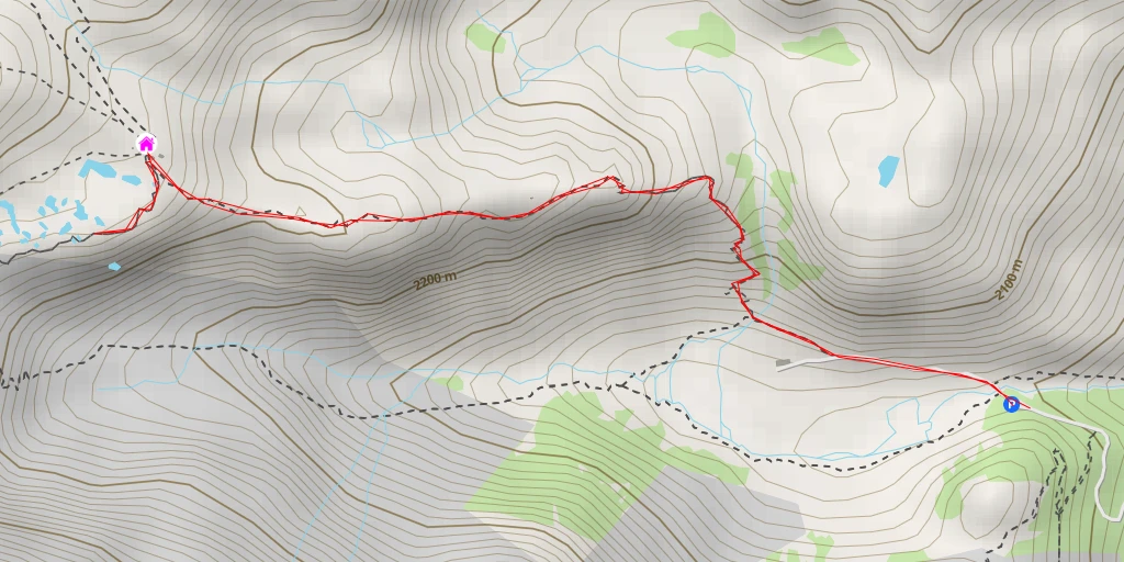 Map of the trail for Sintér da la Travarsèra