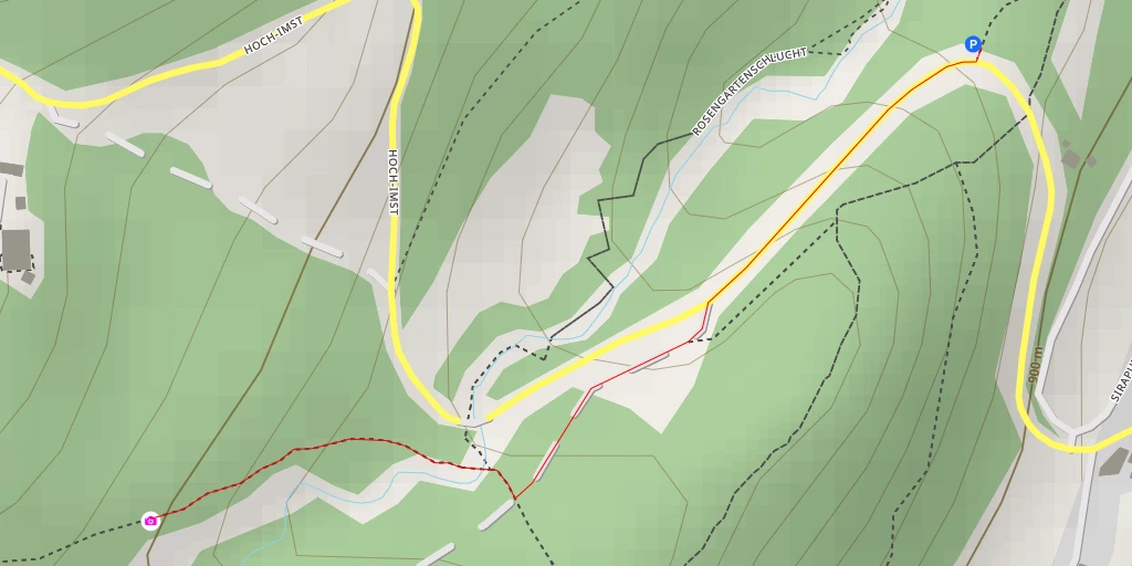 Map of the trail for Hoch-Imst