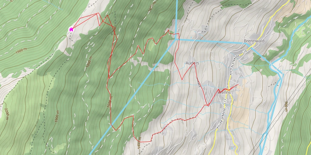 Map of the trail for Venetalm