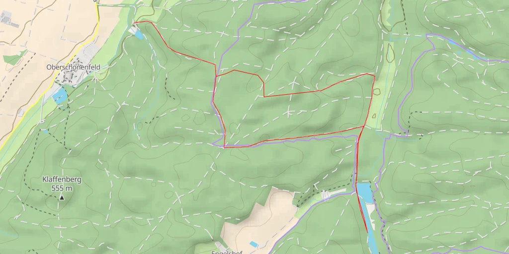 Map of the trail for Engelshof