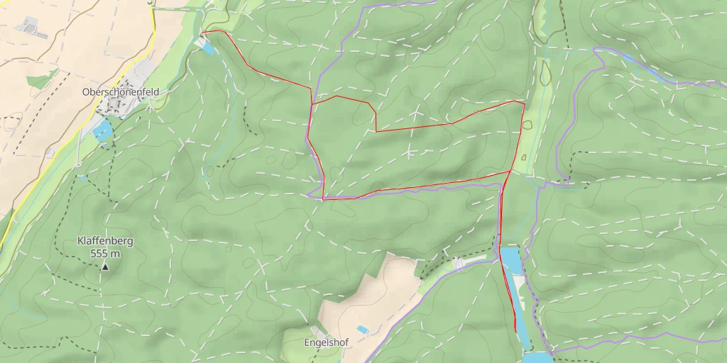 Map of the trail for Engelshof