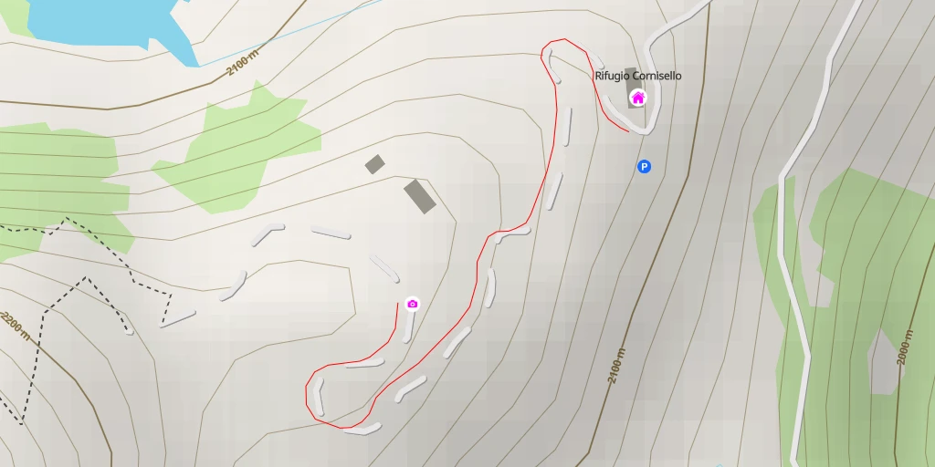 Map of the trail for Panorama di Piuccilla