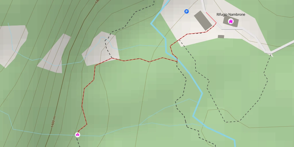 Map of the trail for Sintér aft di Cavrìa