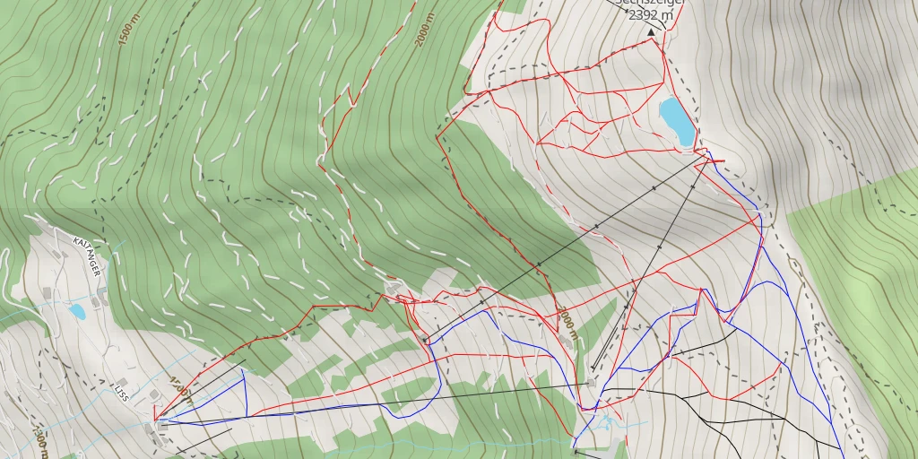 Map of the trail for Bärensteig