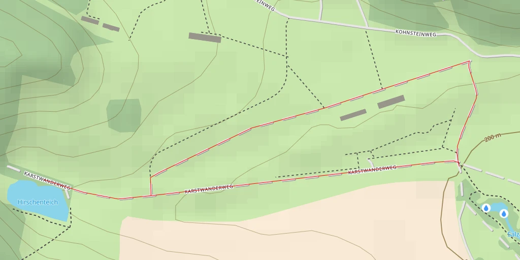 Map of the trail for Hirschenteich