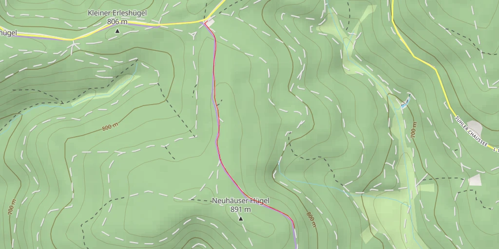 Map of the trail for AI - Blick auf Vesser