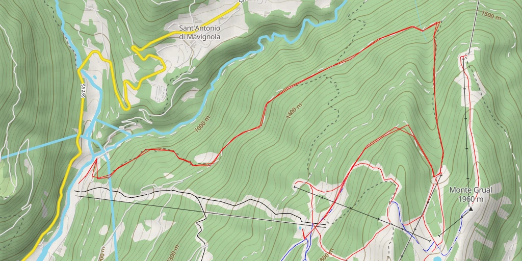 Map of the trail for Trail Circina'